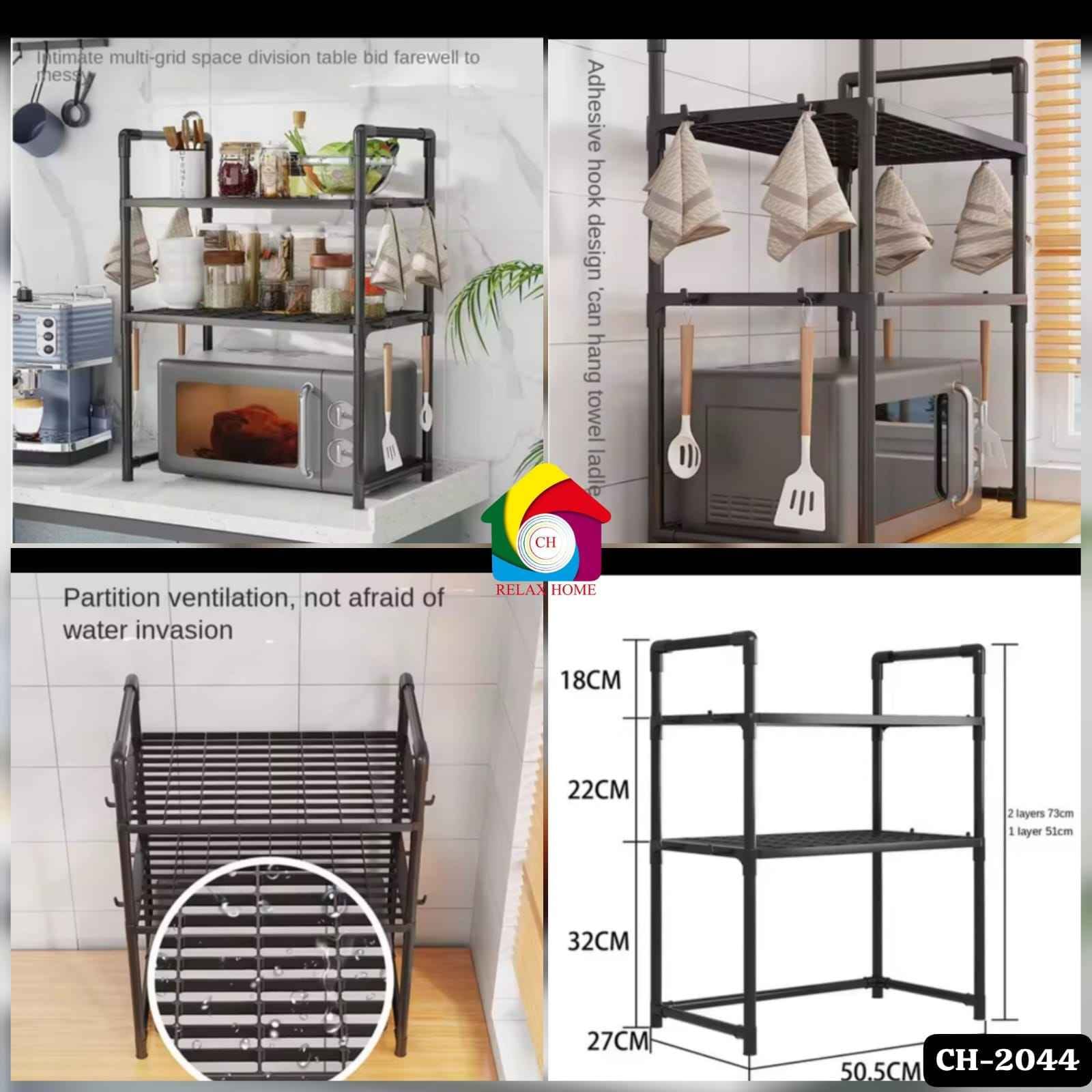 Kitchen Microwave Oven Storage Rack