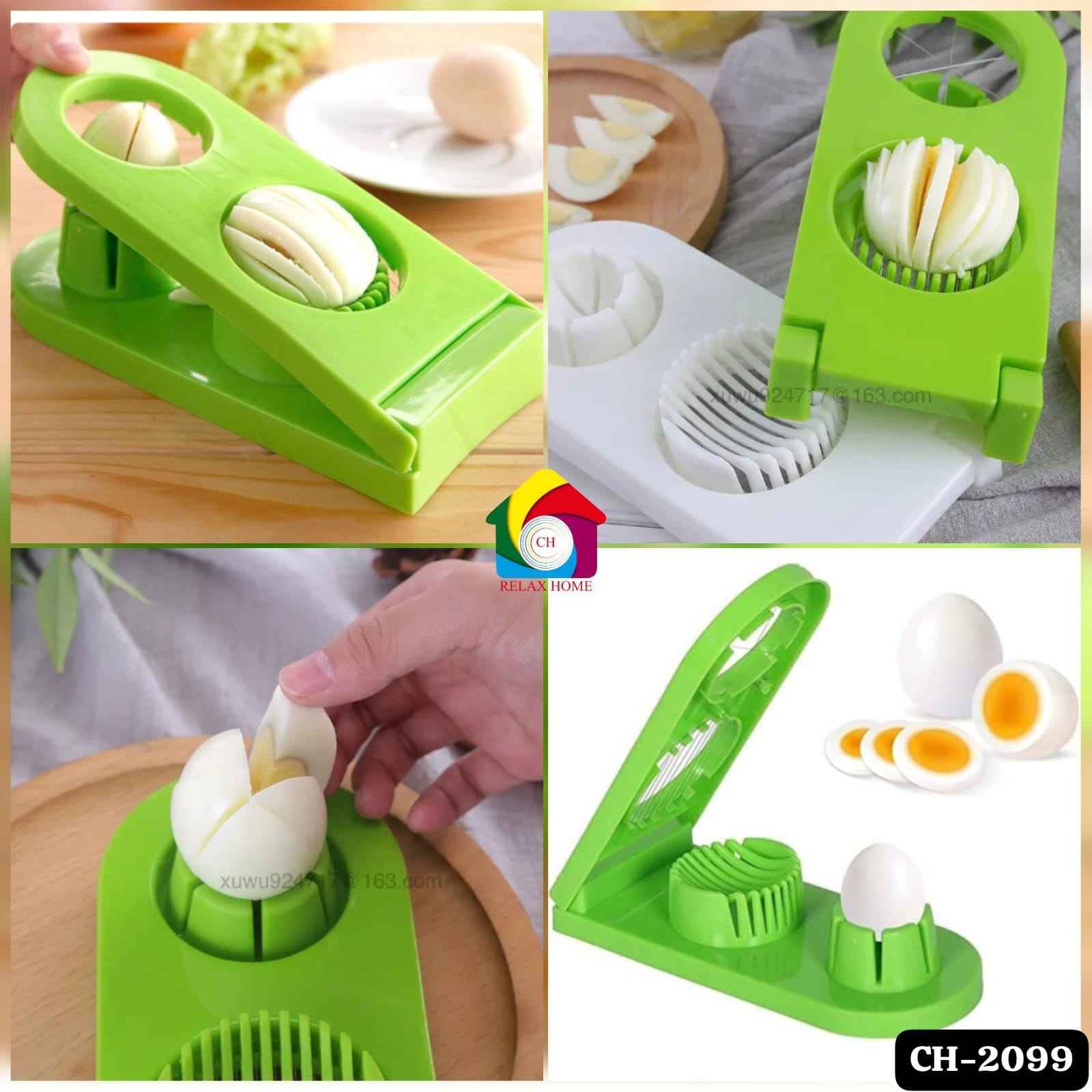 Egg Slicer 2 in 1 Boiled Egg Cutter