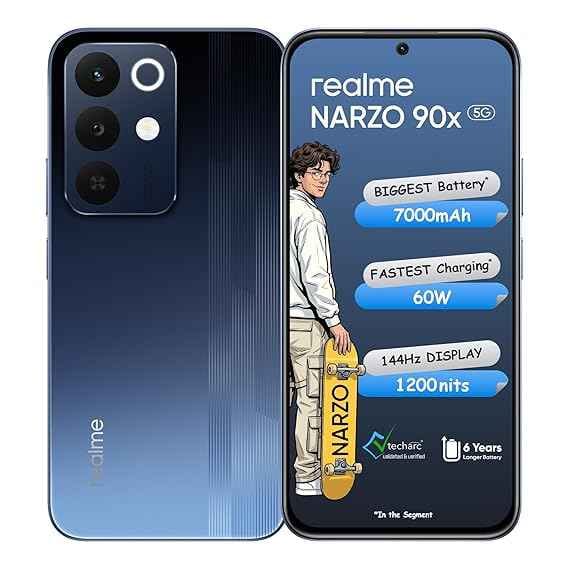 realme NARZO 90x 5G (Nitro Blue, 6GB RAM, 128GB Storage)