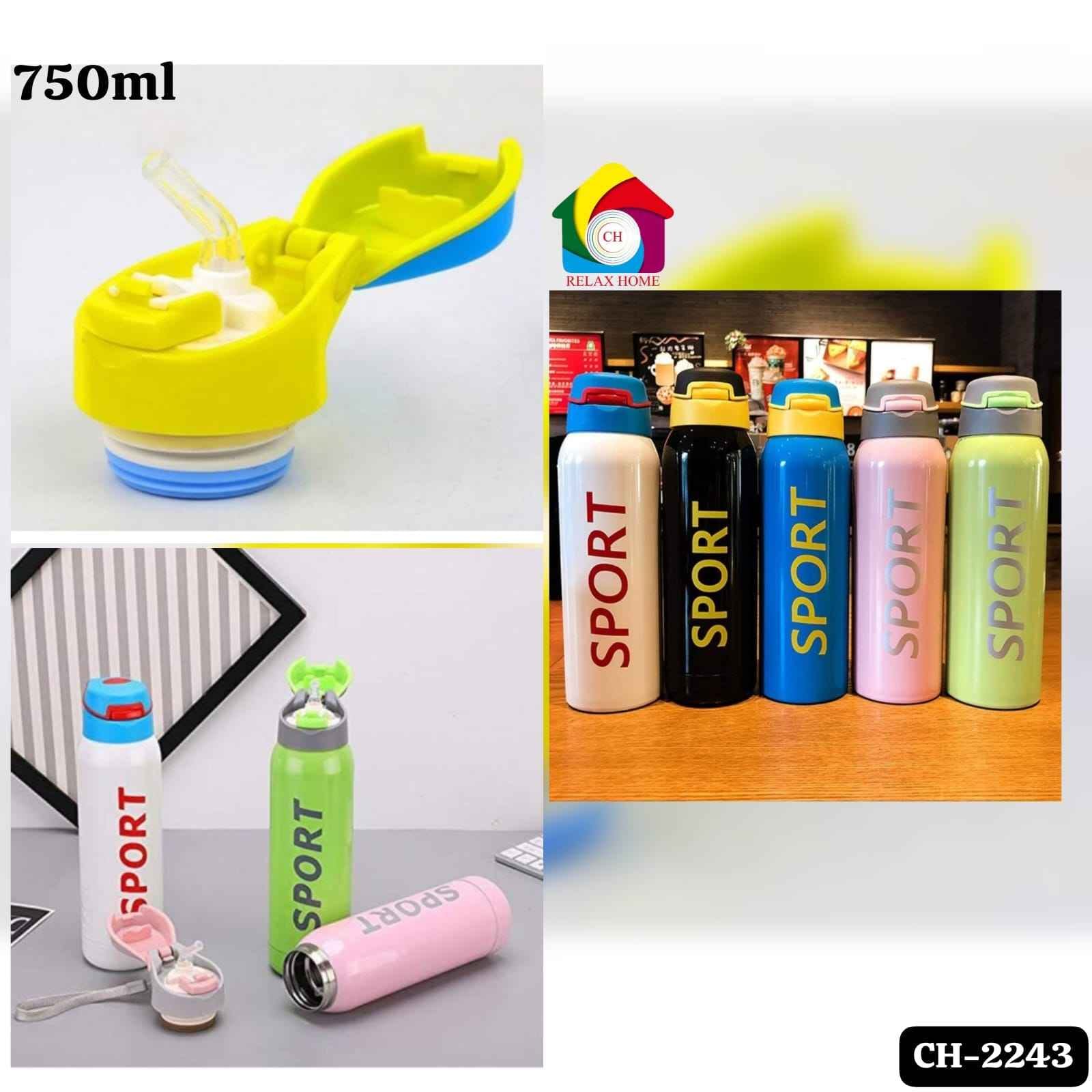750ml Stainless Steel Insulated Push Button