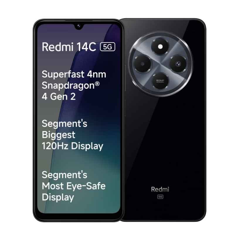 Redmi 14C 5G (Stargaze Black, 6GB RAM, 128GB Storage)