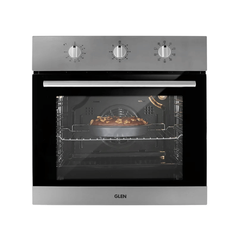 GLEN Built-In-Oven 651 MR+Turbo SS - Built in Oven Motorised Rotisserie Turbo Fan 70Ltr with 9 Multi-functions