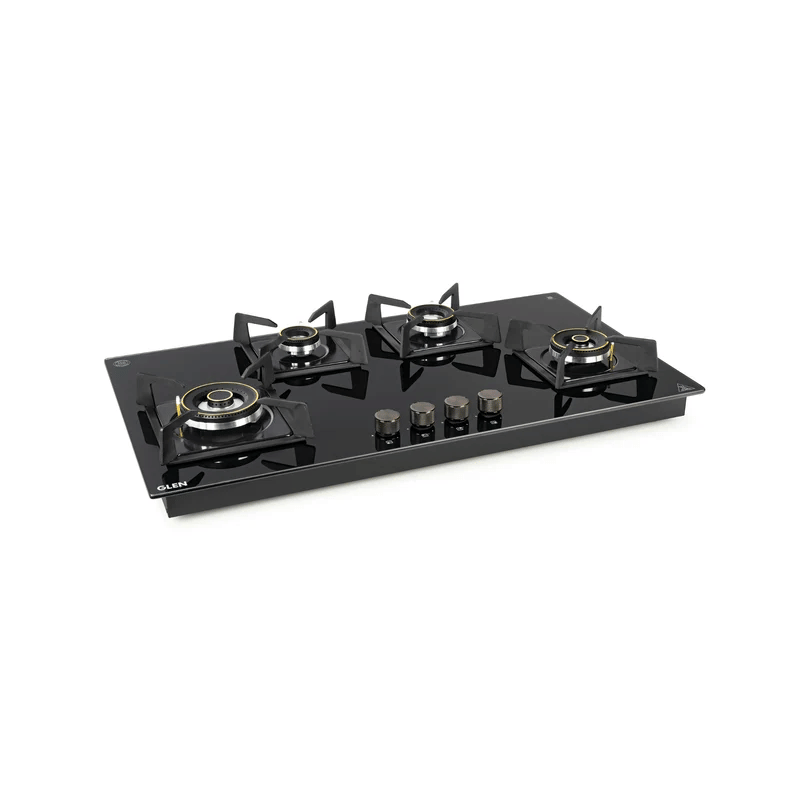 Built in Hob 1094 XL DF HT 2TR - 4 Burner DFVS XL Glass Hob with 2 Triple Ring Forged Brass Burners Auto Ignition