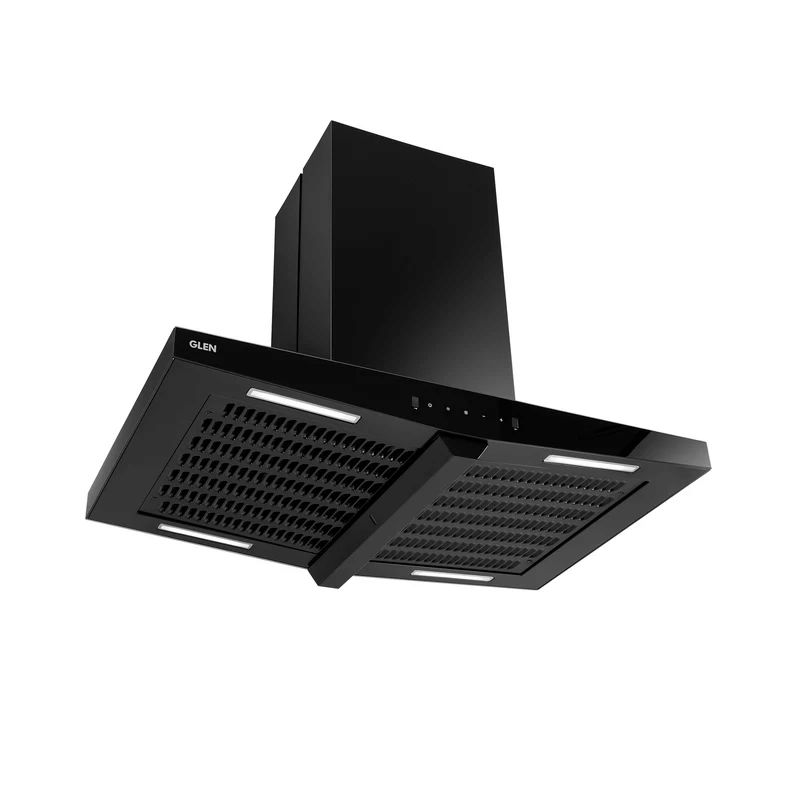 GLEN Cooker Hood 1000 BLDCAC BL Island90 1600 - Auto Clean Island Kitchen Chimney Filter less with BLDC Motor 90cm 1600 m3/h (CH1000MSACISBL90)