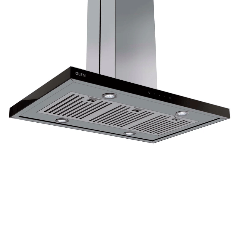 GLEN Cooker Hood 6052 TS Island 90/120cm 1250m3 - Island Kitchen Chimney Touch Control Italian Motor Baffle filters 90/120cm 1250 m3/h (CH6052TSISBF)
