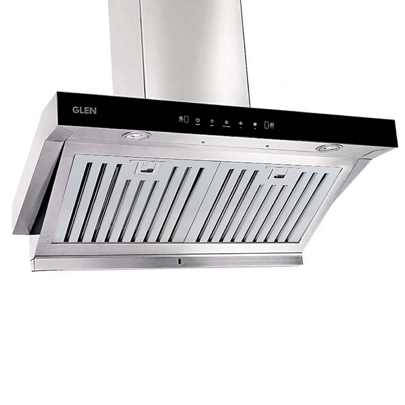 GLEN COOKER HOOD 6078 MS AC 60CM 1200 - Auto Clean Kitchen Chimney, Baffle Filters, Touch Control with Motion Sensor 60cm 1200 m3/h - Silver (6078 MS AC)