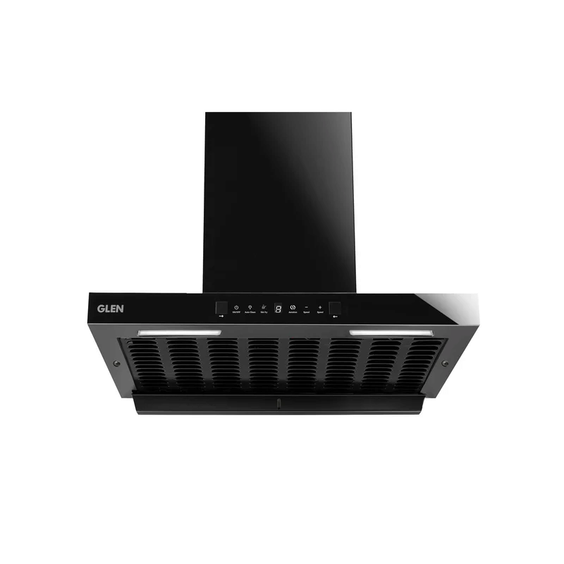 GLEN Cooker Hood 6053 HSR BL BLDCAC 1600 - Auto Clean Chimney Filter-less with Heat Sensor, BLDC Motor 1600 m³/h - 60/76/90cm (CH6053HSRDCBAC)