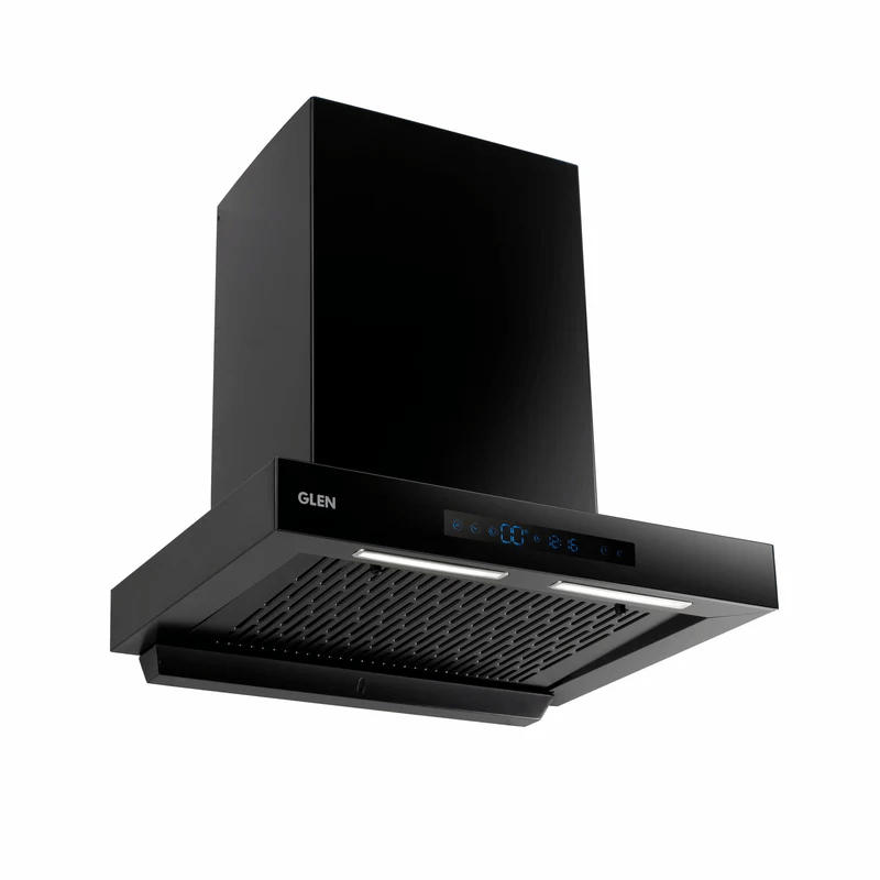 GLEN Cooker Hood 6053 BL BLDC AC 1400M3 - Auto Clean Filterless Chimney with Inverter Technology, BLDC Motor 1400 m3/h - 60/76/90cm (6053 BL BLDC AC)