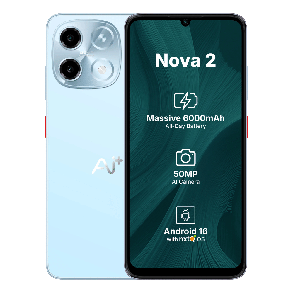 Ai+ Nova 2 5G (Blue, 6 GB RAM, 128 GB Storage)