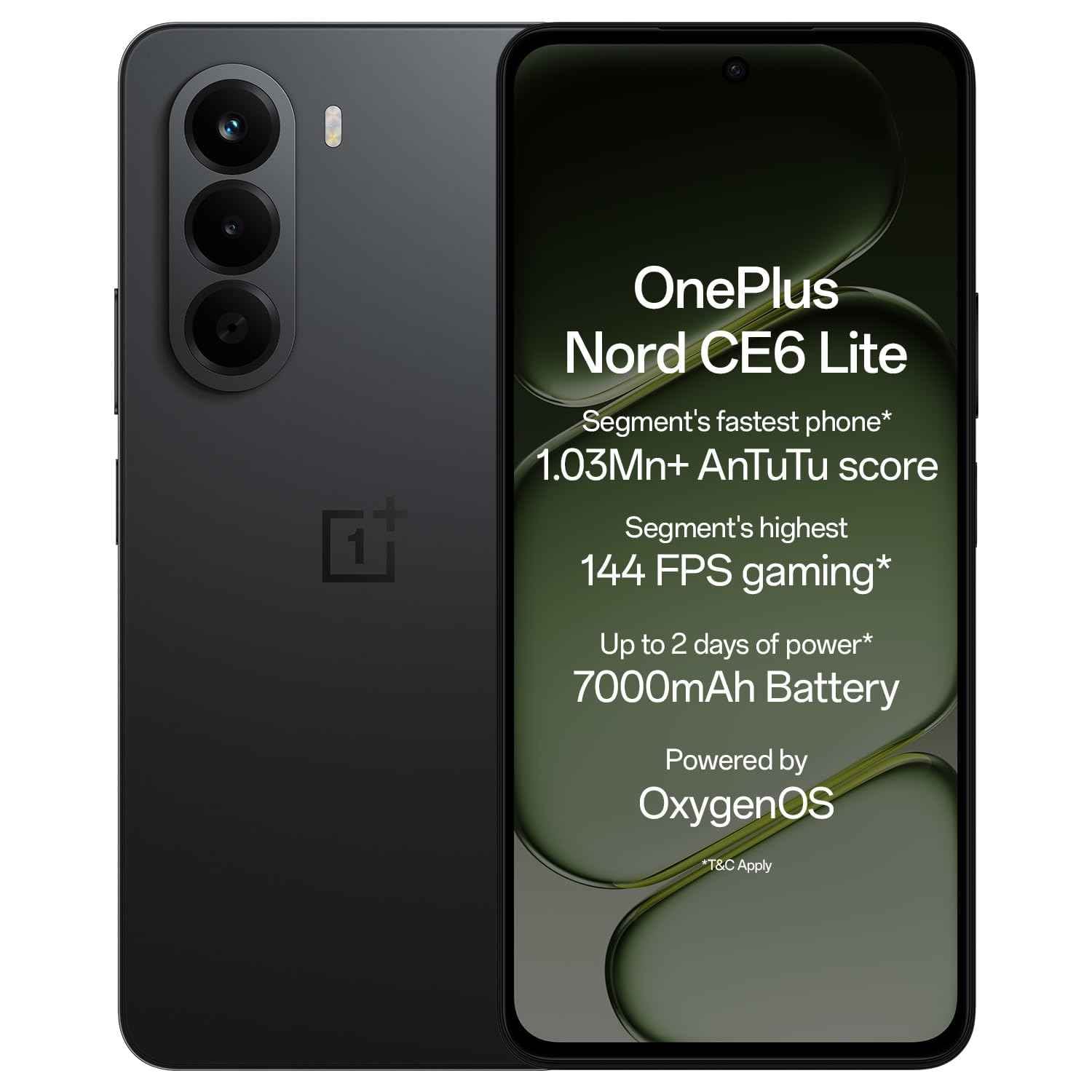 OnePlus Nord CE6 Lite (Hyper Black , 8GB RAM , 256GB Storage)