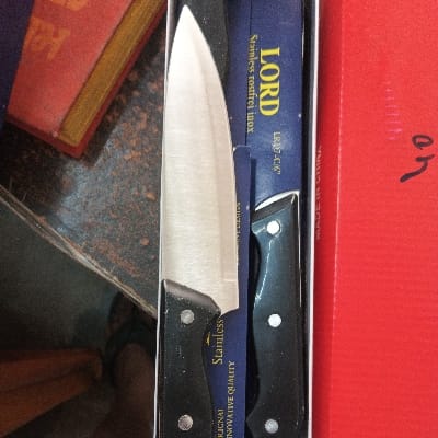 Knife 6" black handle