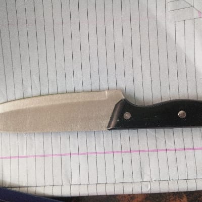 Knife 8" black handle