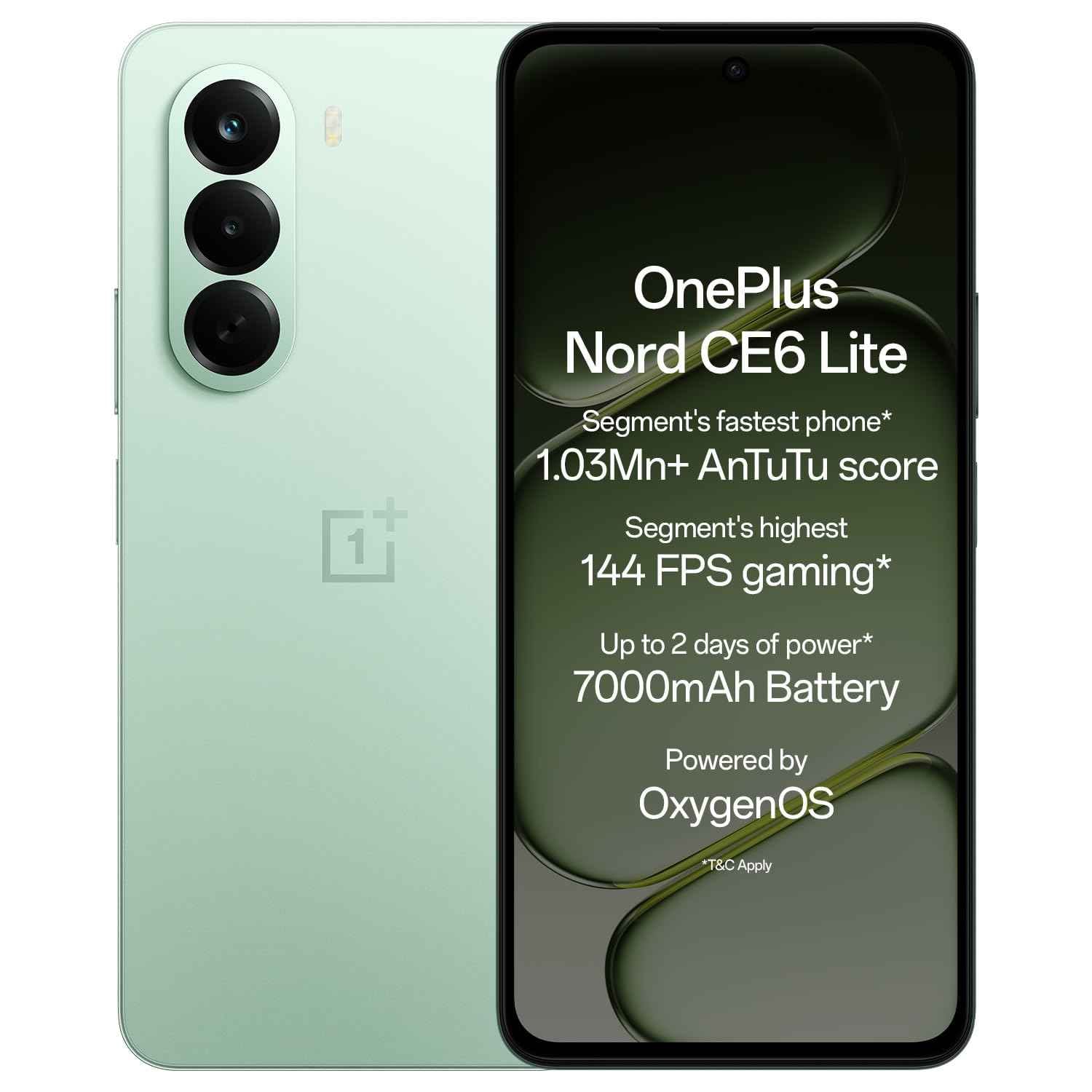 OnePlus Nord CE6 Lite (Vivid Mint , 6GB RAM , 128GB Storage)