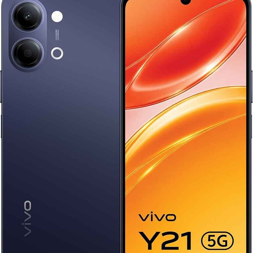 vivo Y21 5G (Mystic Blue, 6GB RAM, 128 GB Storage)