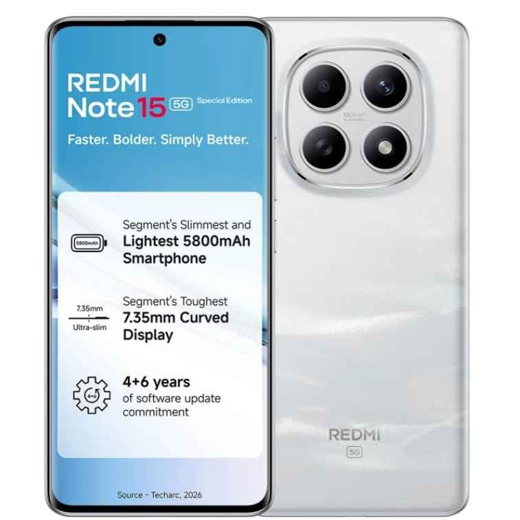 REDMI Note 15 SE 5G (Frosted White, 6GB RAM, 128GB Storage)