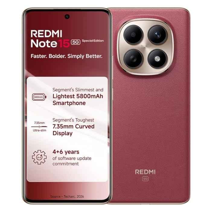 REDMI Note 15 SE 5G (Crimson Reserve, 6GB RAM, 128GB Storage)