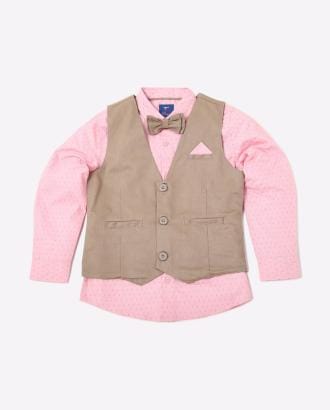 Shirt with Waist Coat & Bow-Tie