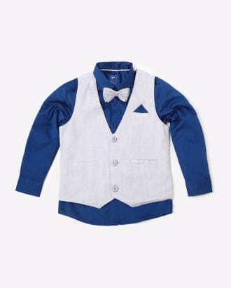 Shirt with Waistcoat & Bow-Tie