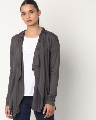 Shrug with Waterfall Hemline