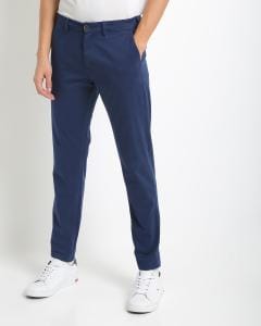 Slim Fit Flat-Front Chinos
