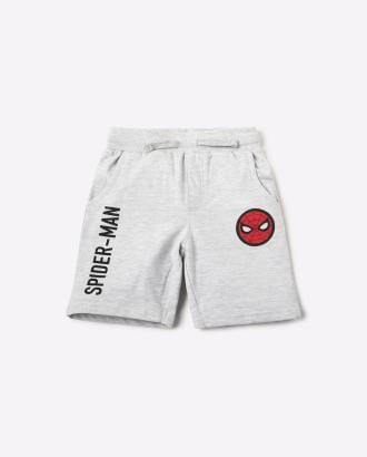 Spiderman Print Shorts with Slip Pockets