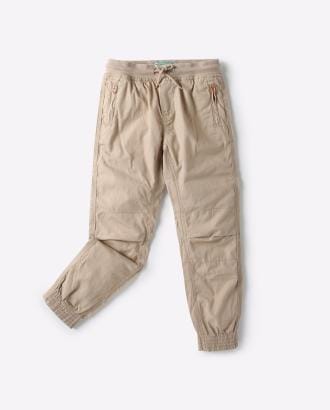 Textured Jogger Pants with Elasticated Drawstring Waistband