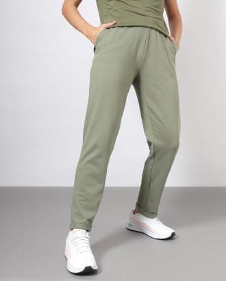 Women High-Rise Elasticated Drawstring Pocketed Comfy Track Pants