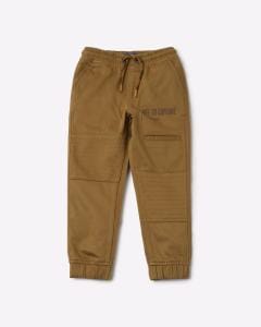 Woven Joggers with Drawstring Waistband
