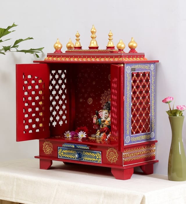 Multicolor Pooja Mandir