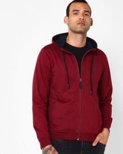 Zip-Front Hoodie with Insert Pockets
